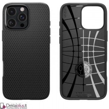 Spigen Liquid Air dėklas - juodas (Apple Iphone 16 Pro)